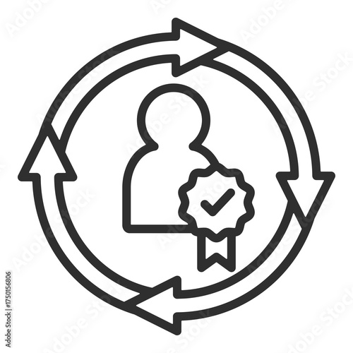 Consistency Icon Single Vector Collection 