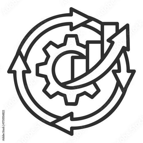 Kaizen Icon Single Vector Collection 