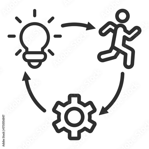 Implementation Icon Single Vector Collection 