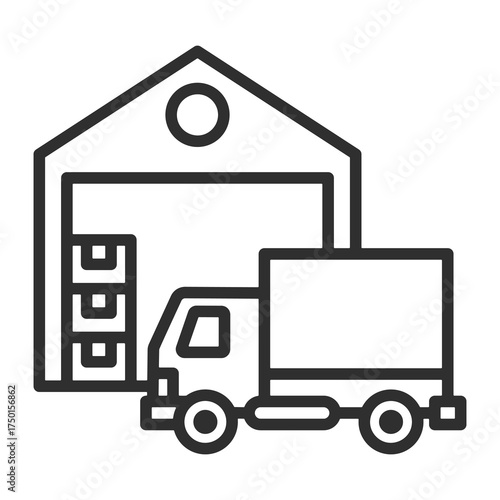 Supply Chain Icon Single Vector Collection 