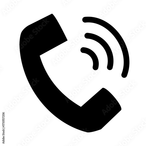 Phone call icon. Incoming phone call