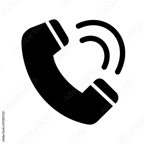 Telephone icon. telephone, communication, call, phone, business, contact, icon, technology, service, support. Vector icon illustration
