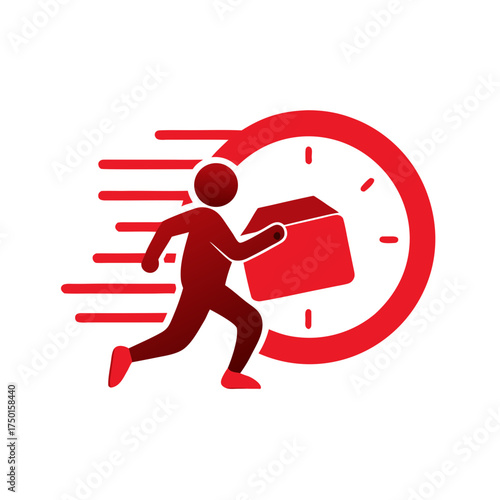 fast delivery pizza, fast delivery sign, fast shipment, same day delivery, fast food delivery Shipping fast delivery man riding motorcycle icon symbol, fast delivery pizza parcel delivery on time run