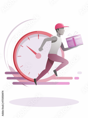 fast delivery pizza, fast delivery sign, fast shipment, same day delivery, fast food delivery Shipping fast delivery man riding motorcycle icon symbol, fast delivery pizza parcel delivery on time run