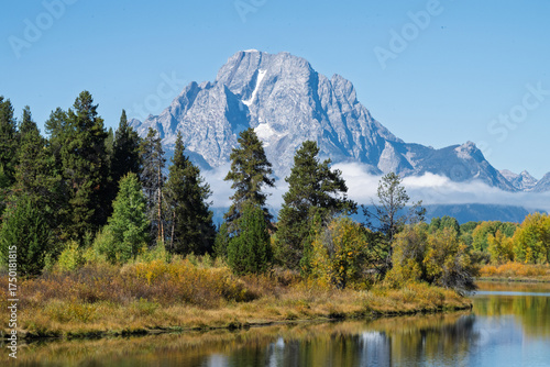 Mount Moran from Oxbow Bend, Grand Tetons