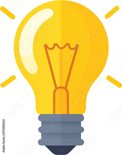 Light Bulb Isolated on White Background