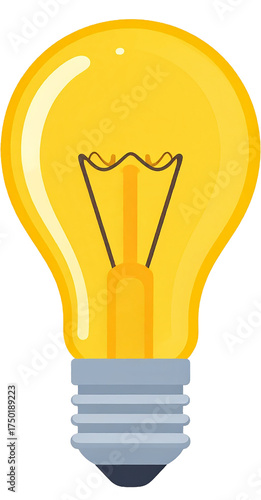 Light Bulb Isolated on White Background