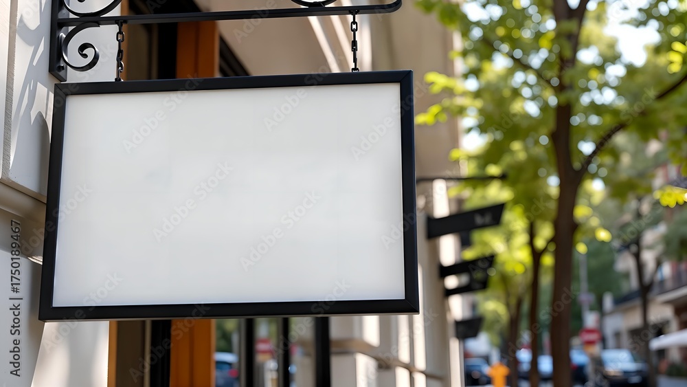 Fototapeta premium Ornate Blank Frame on City Street