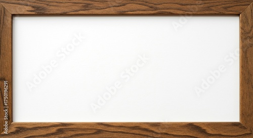 An empty, rustic wooden frame with natural grain and texture, ready for a cherished photograph or artwork display. Perfect home decor element ,design ,aged ,canvas