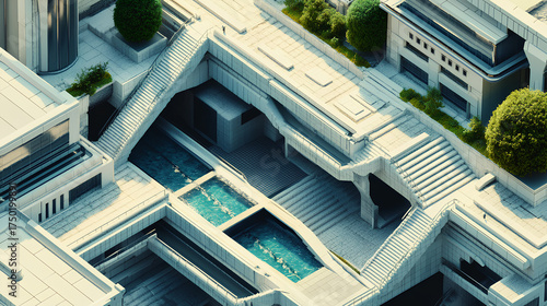 Beautiful city street animation