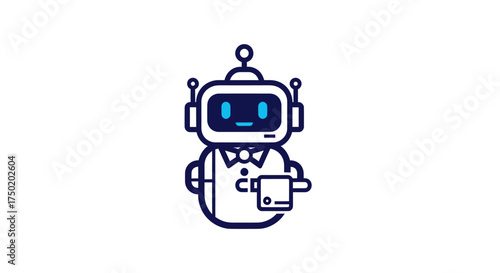 Dapper robot in a suit