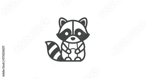 Stylized raccoon