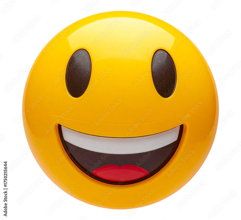 Fototapeta premium happy smiley face isolated object