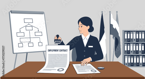 Formalizing Employment Agreements: An Illustration of Contractual Approval Processes