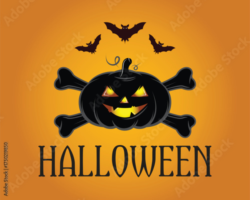 Halloween vector, Happy Halloween horror image, October Halloween background, monster, haunted, evil pumpkin vectors 