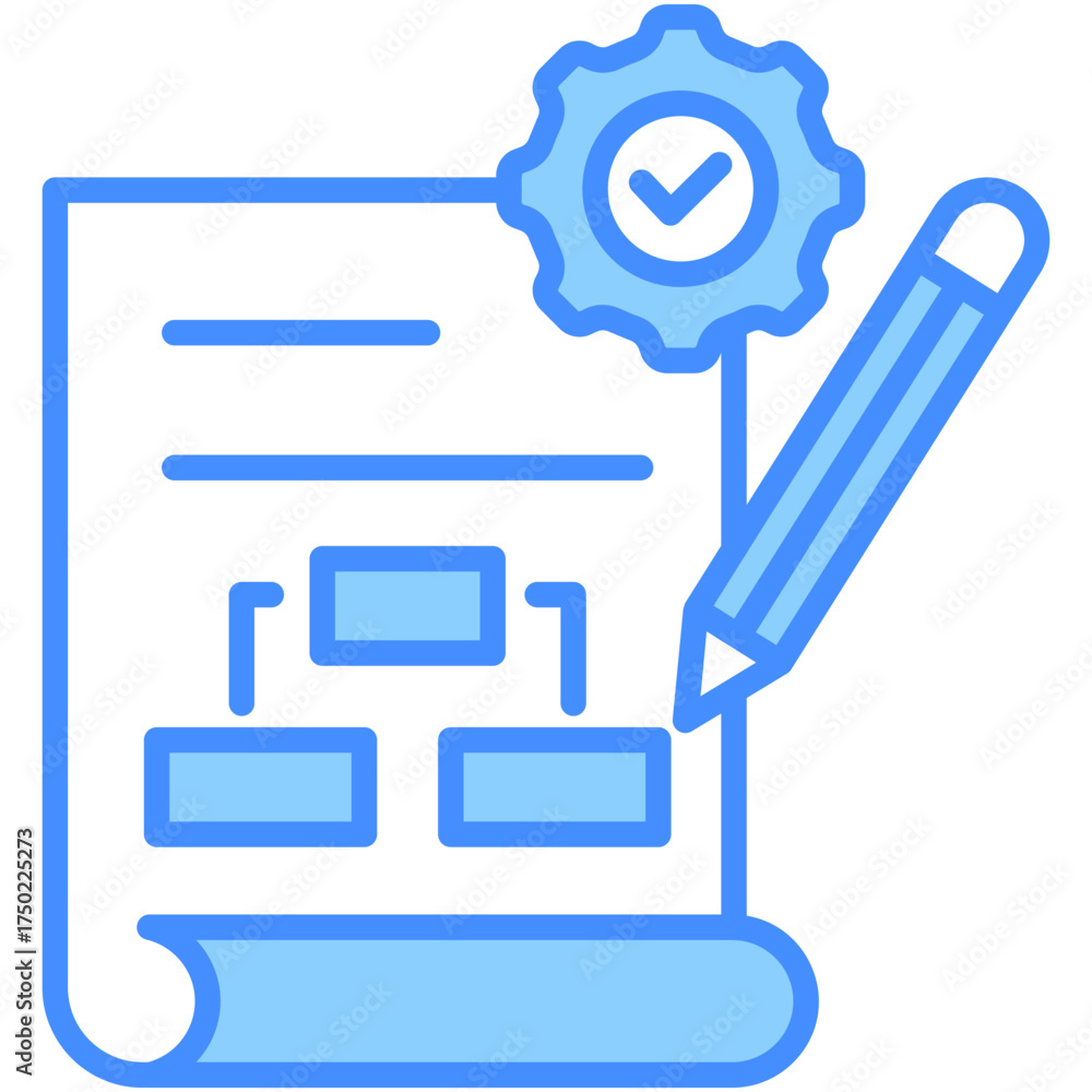 Fototapeta premium Strategic Plan Icon