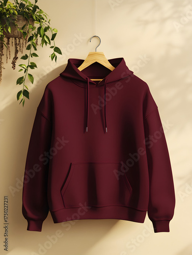Casual Harmony: The Red Hoodie and the Living Wall