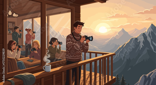 Scenic Mountain Photography Retreat: Capturing Majestic Sunrise Views Together