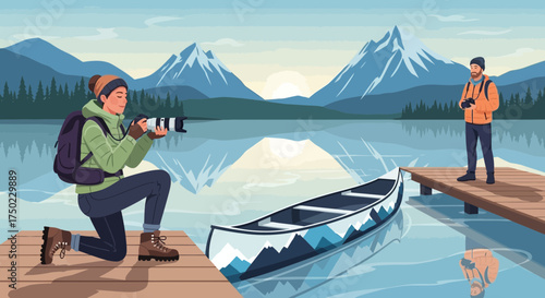 Lake Serenity: Capturing a moment of connection with nature through photography
