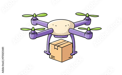 Autonomous Drone Delivering Package for Future Logistics Technology