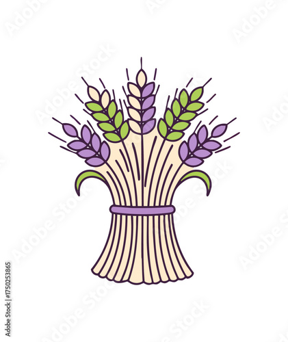 Bountiful Wheat Sheaf Symbolizing Harvest and Agricultural Abundance