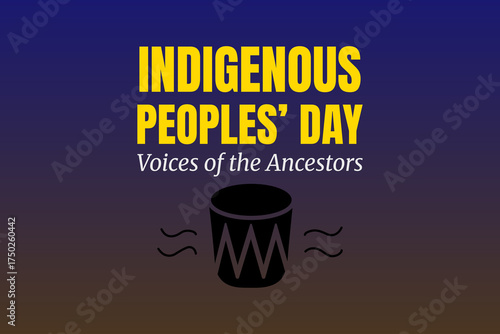 Indigenous peoples day voices of the ancestors cultural artwork