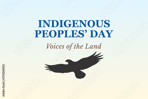 Indigenous peoples day voices of the land heritage background