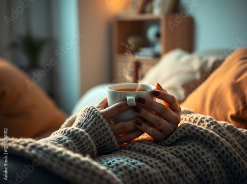 Wallpaper Mural Cozy Evening with Warm Herbal Tea Torontodigital.ca