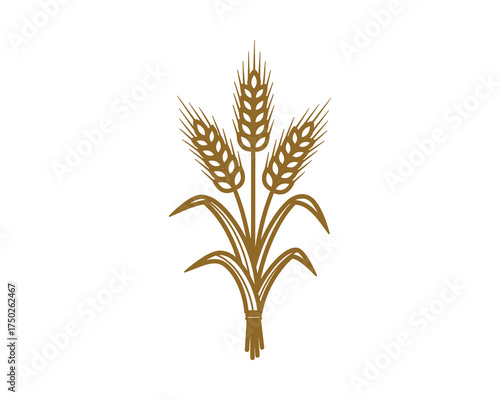 Wheat Ears Bundle Agriculture Harvest Cereal Crop Grain Nature