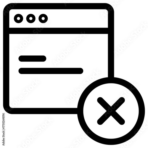 Web Page Error Icon