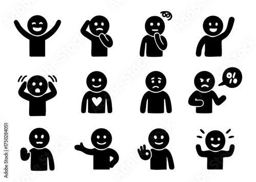 Emotion and Expression Icon Set