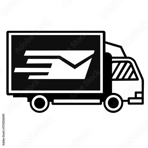 delivery truck icon vector illustration