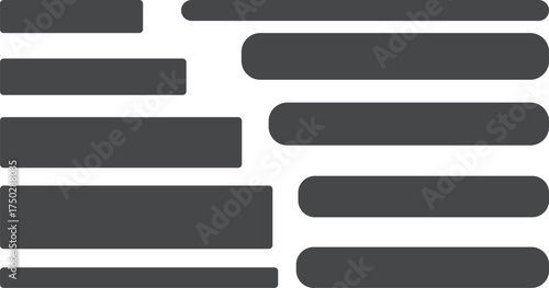 A set of black, rectangular banner backgrounds that are easy to use due to the variety of rectangle shapes.