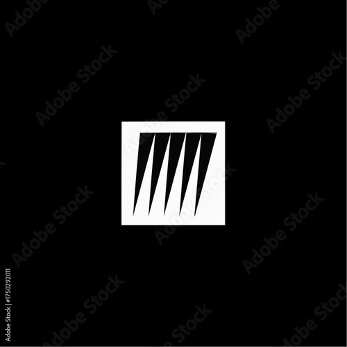 Dynamic abstract design with sharp triangles, perfect for modern brand identity, energetic backgrounds, or bold graphic elements with a cutting edge flair