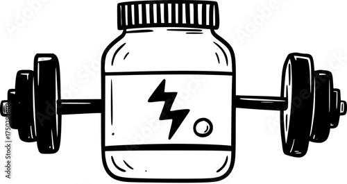 Pre Workout Icon for Web and Graphic Design
