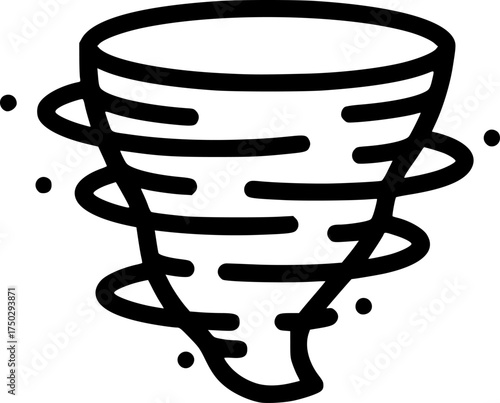 Cyclone Icon for Web and Graphic Design
