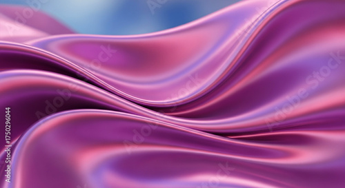 Wallpaper Mural Elegant purple silk fabric with soft folds and a smooth texture creates a luxurious backdrop Torontodigital.ca