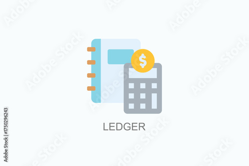 Ledger Icon Or Logo Isolated Vector Illustration