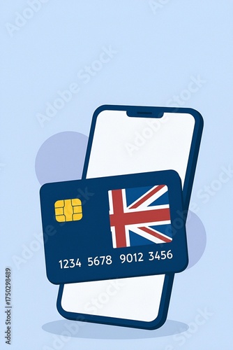 Vector illustration of British QR code wallet success in digital finance concept Ai Genreted Photo 