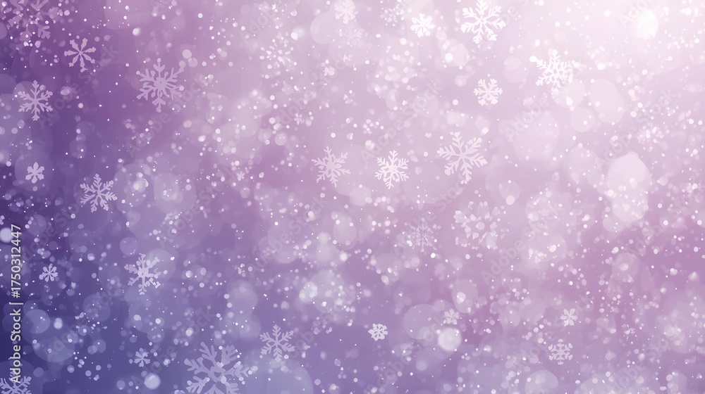 Fototapeta premium 背景素材 雪の結晶 紫 Background Snowflake Purple(Generative AI)
