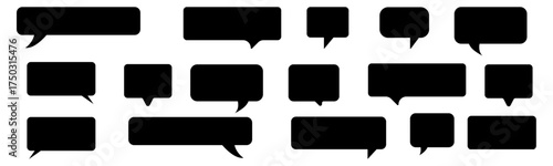 speech bubbles vector icons collection. Vector illustration