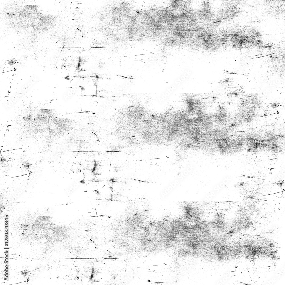 Fototapeta premium Dark Grunge Distressed Texture Background. Old Vintage Black and White Chalk Scribble Overlay.