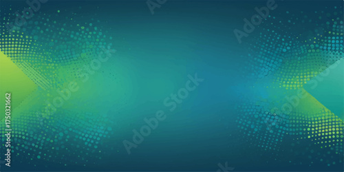 Abstract blue ocean background with halftone dots illustrating sunlight rays and deep sea texture