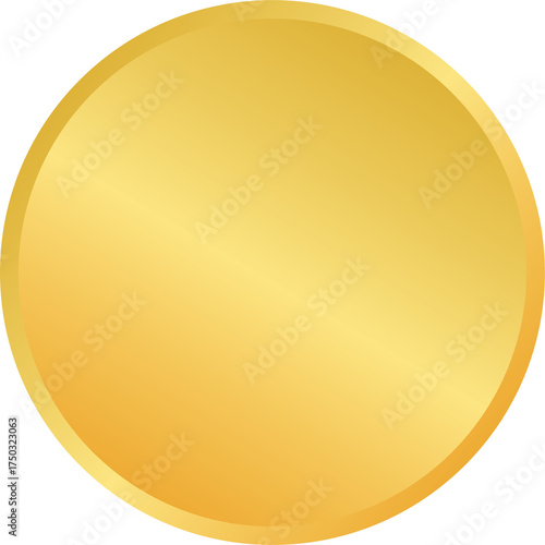 Gold banner circle shape logo