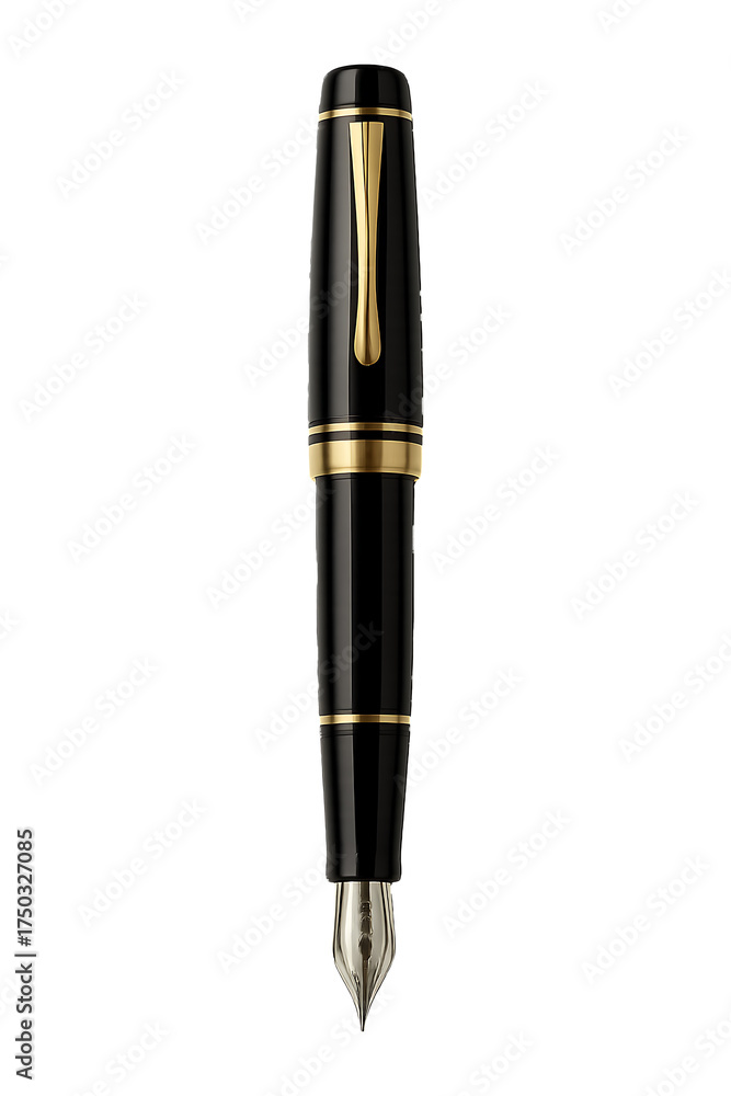 Naklejka premium Fountain Pen Silhouette High quality Realistic image.