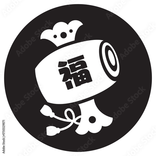 年賀状のスタンプ　打ち出の小槌