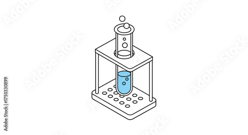 Demonstration of a simple distillation apparatus for purifying liquids in a laboratory setting.