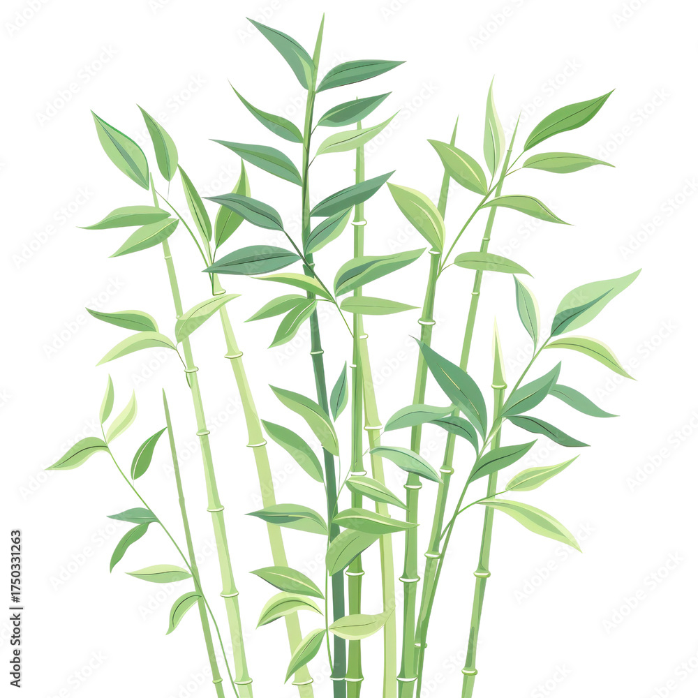 Fototapeta premium Transparent bamboo growth nature plant photography lush environment close-up view tranquil concept