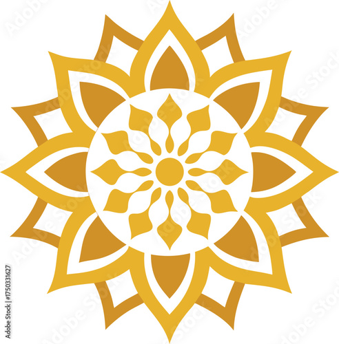 Indian Wedding Sangeet Mehndi Design Element Colorful Vector Illustration for South Asian Celebration