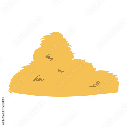 Straw for animal feed